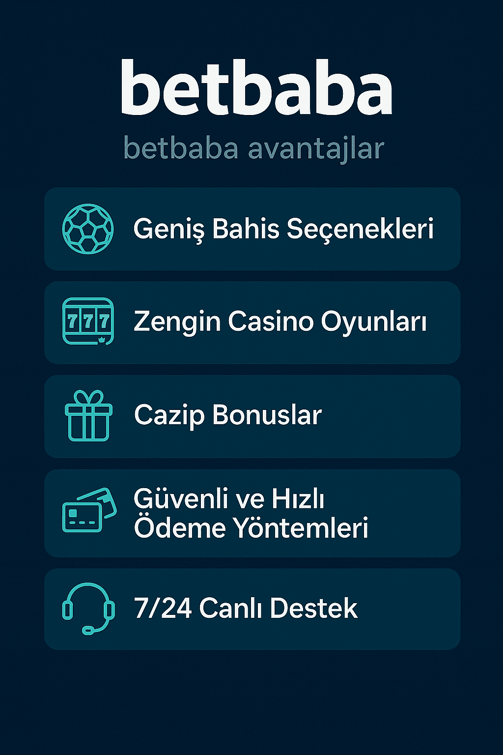 Betbaba avantajlı kategorileri
