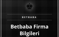 Betbaba firma bilgileri ve şirket logosunun yer aldığı ekran