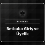 Betbaba Giriş ve Üyelik ekranını gösteren bir dizüstü bilgisayar.