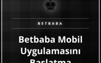 Betbaba Mobil Uygulamasını Başlatma ekranını gösteren bir akıllı telefon.
