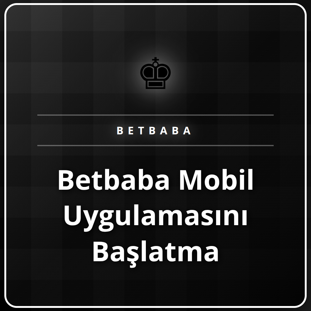 Betbaba Mobil Uygulamasını Başlatma ekranını gösteren bir akıllı telefon.